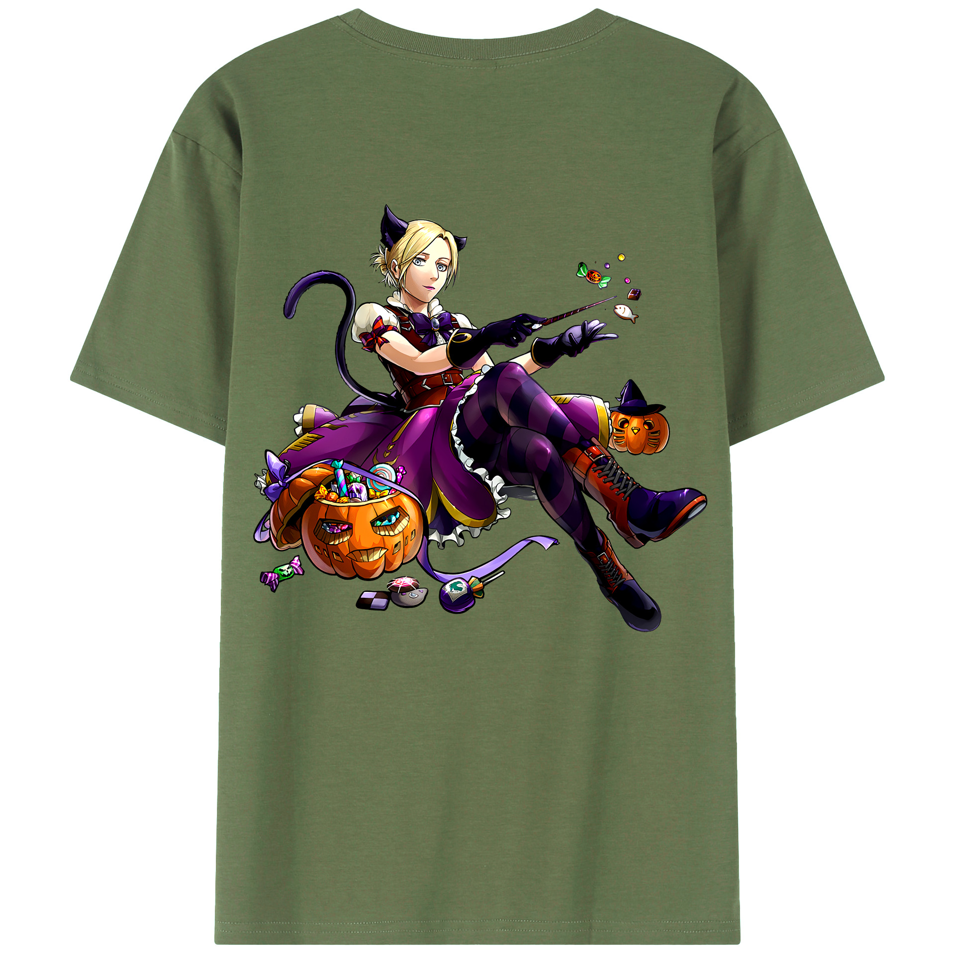 （画像用） 進撃の巨人 アニ・レオンハート Attack on Titan Annie Leonhart 綿100％ メンズ半袖Tシャツ（バックプリント） 通気性